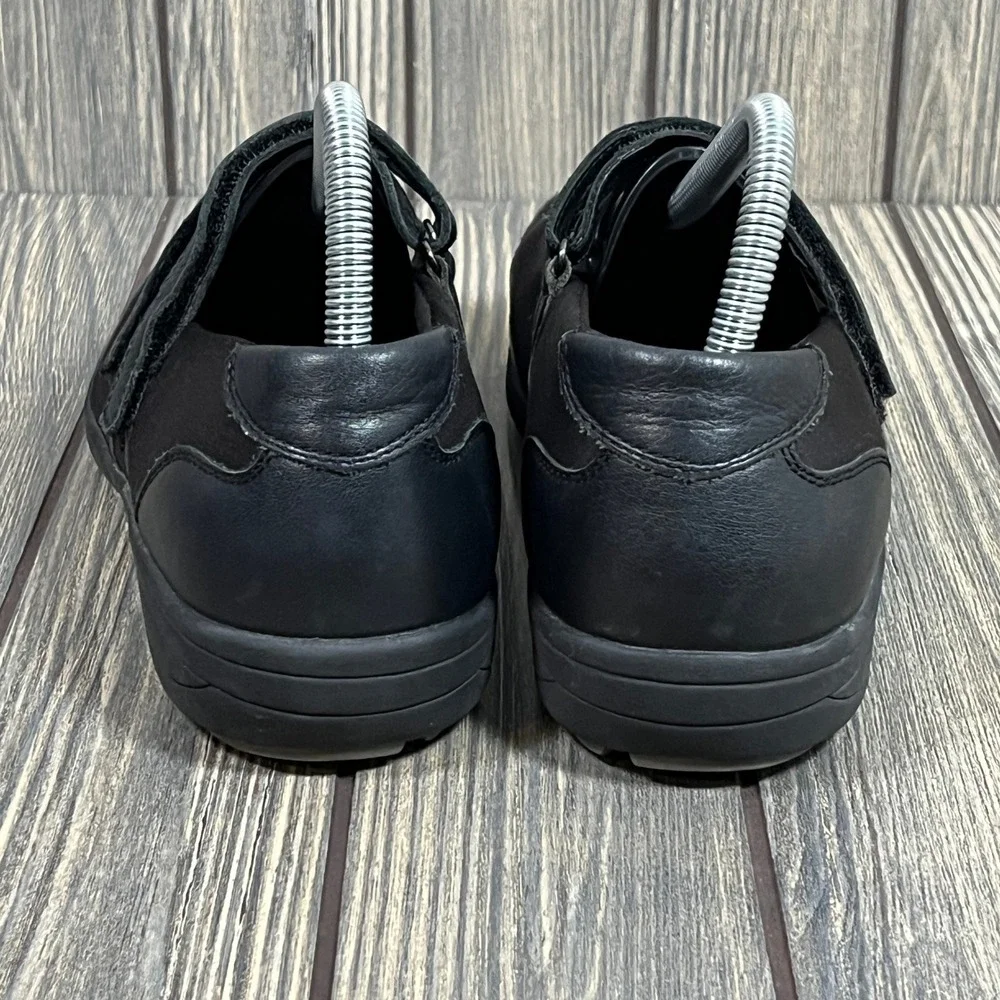 ABEO Smartsystem‎ Mary Jane Shoes Womens 8 Black Leather Fabric Comfort Walking